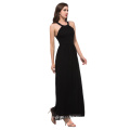 2015 Grace Karin Style d&#39;été Maxi Robes de soirée Long Body con Noir Rouge Robe longue femme CL5707-1 #